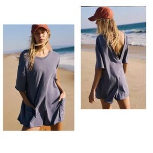 NWI Free People Movement Hot Shot Tee Romper Small